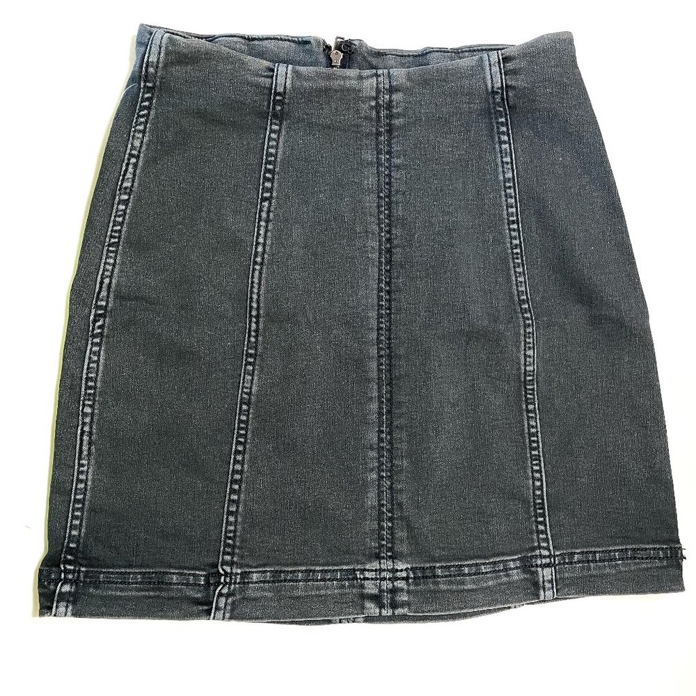 Free People Modern Denim Westminster Blue Mini Skirt, Size 2, NEW